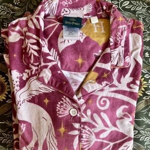 Harry Potter, Pottery Barn organic cotton flannel PJs. EUC. Teen Small.